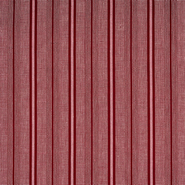 Schumacher Panan Hand Woven Stripe Claret Fabric - Eade's Wallpaper