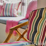 Schumacher Circo Hand Woven Stripe Carnival Fabric