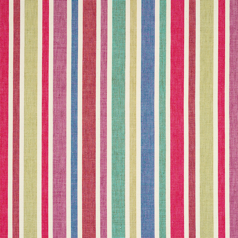 Schumacher Circo Hand Woven Stripe Carnival Fabric