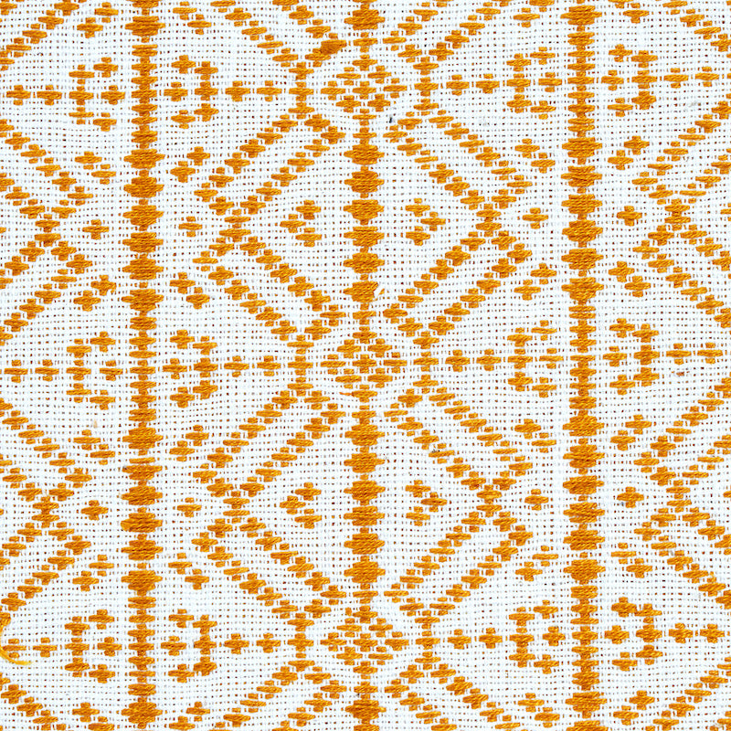 Schumacher Poxte Hand Woven Mostaza Fabric - Eade's Wallpaper