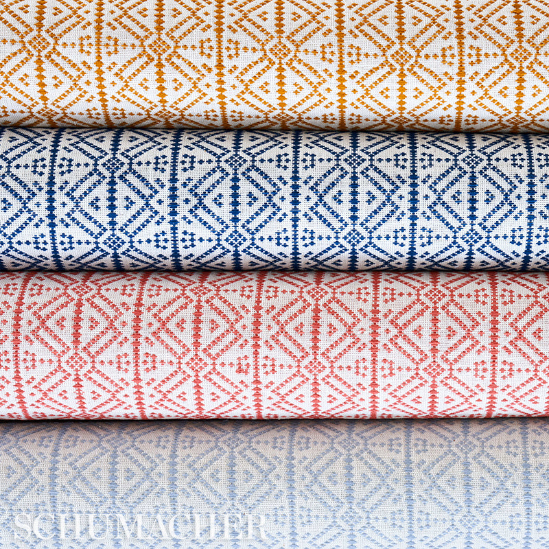 Schumacher Poxte Hand Woven Mostaza Fabric - Eade's Wallpaper