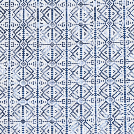 Schumacher Poxte Hand Woven Navy Fabric - Eade's Wallpaper