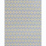 Schumacher Ocosito Hand Woven Blue Fabric - Eade's Wallpaper
