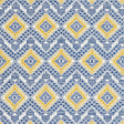 Schumacher Ocosito Hand Woven Blue Fabric - Eade's Wallpaper