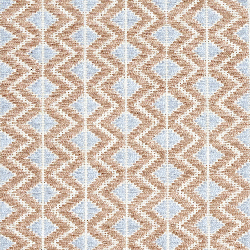 Schumacher Pinula Hand Woven Castor Fabric - Eade's Wallpaper