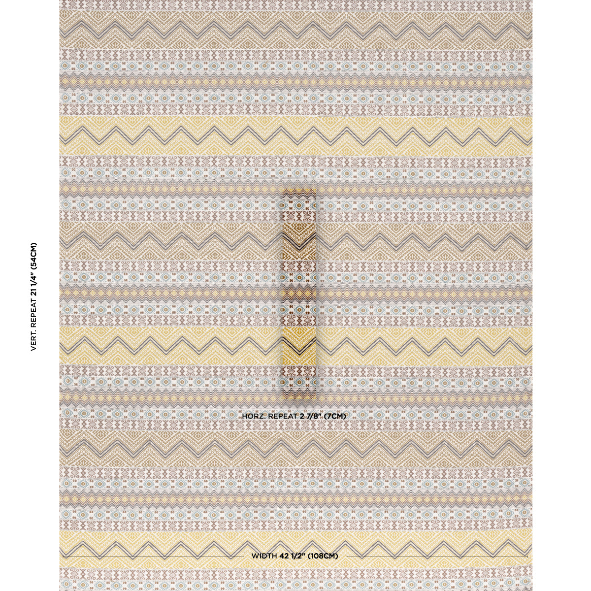 Schumacher Holmul Hand Woven Ochre Fabric