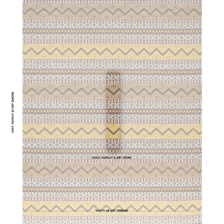 Schumacher Holmul Hand Woven Ochre Fabric
