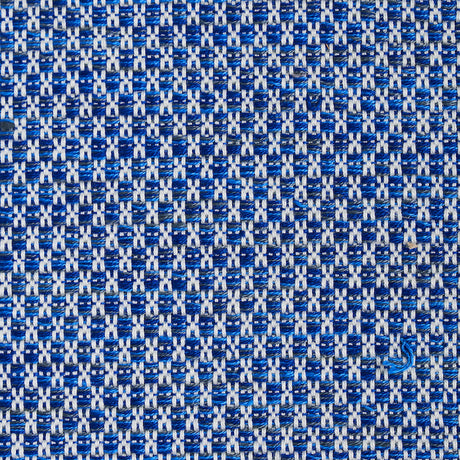 Schumacher Momo Hand Woven Texture Blue Fabric - Eade's Wallpaper