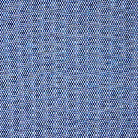 Schumacher Momo Hand Woven Texture Blue Fabric - Eade's Wallpaper
