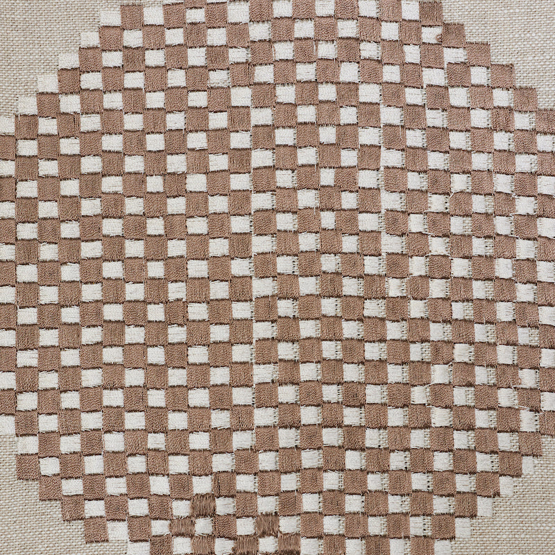 Schumacher Hansen Embroidery Neutral Fabric