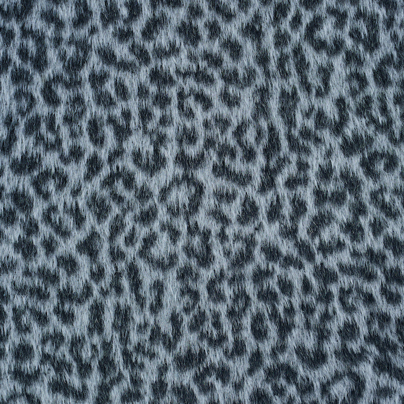 Schumacher Lilya Leopard Grey Fabric - Eade's Wallpaper