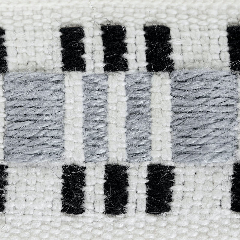 Schumacher 78991 CARMO TAPE NARROW in SILVER & BLACK Trim - 