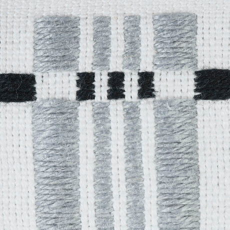 Schumacher 79001 CARMO TAPE MEDIUM in SILVER & BLACK Trim - 