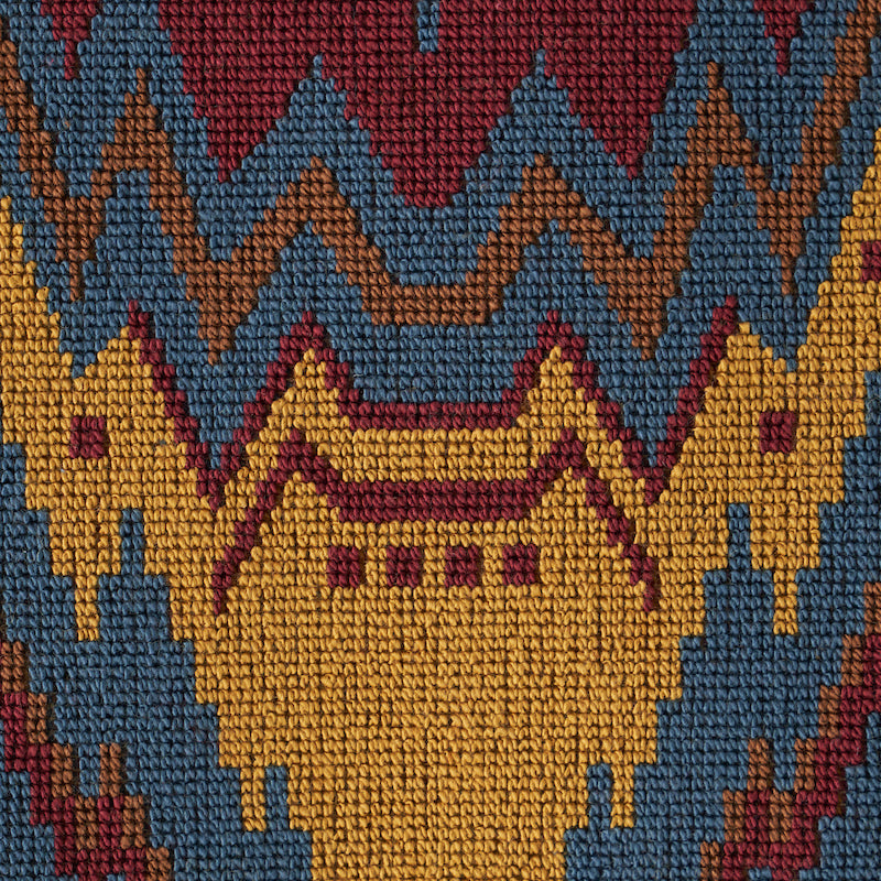 Schumacher Tauride Épinglé Jewel Fabric - Eade's Wallpaper