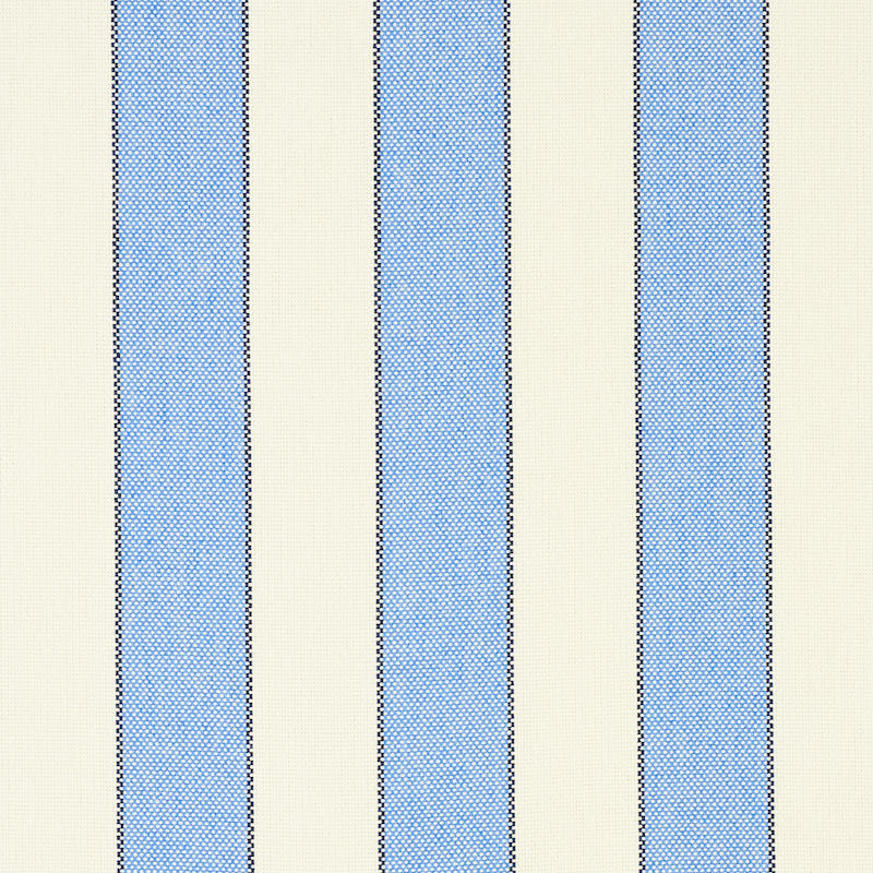 Schumacher Blumont Stripe Indoor/Outdoor Blue Fabric