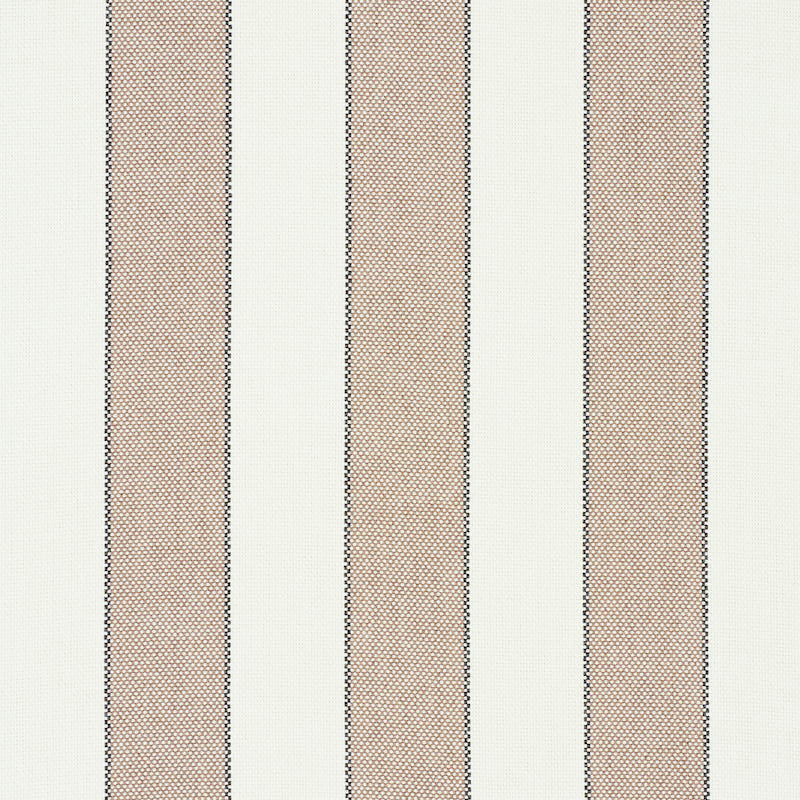 Schumacher Blumont Stripe Indoor/Outdoor Stone Fabric