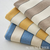 Schumacher Blumont Stripe Indoor/Outdoor Yellow Fabric