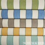 Schumacher Blumont Stripe Indoor/Outdoor Yellow Fabric