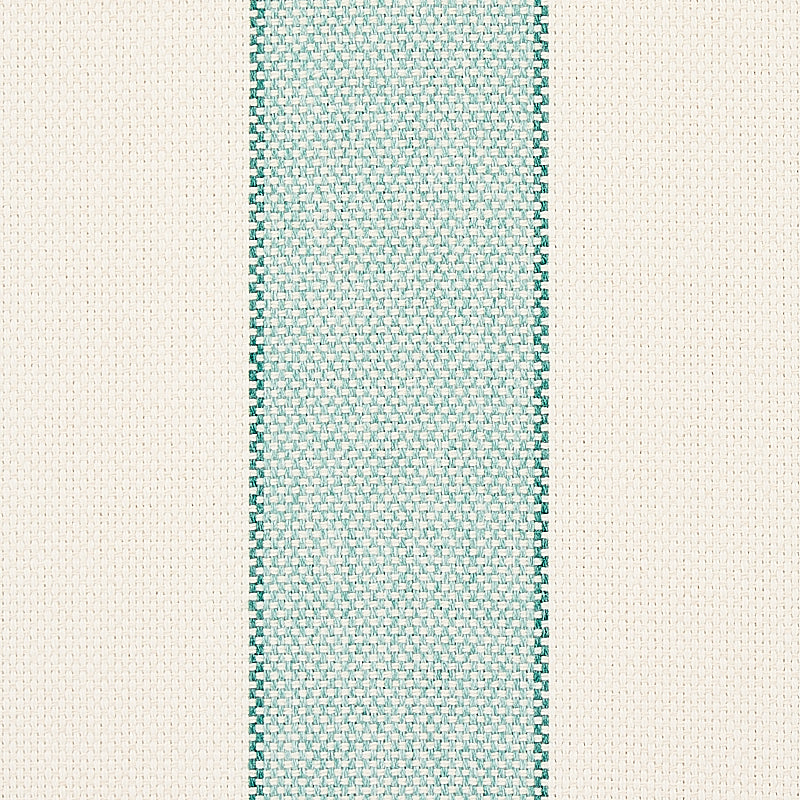 Schumacher Blumont Stripe Indoor/Outdoor Aqua Fabric