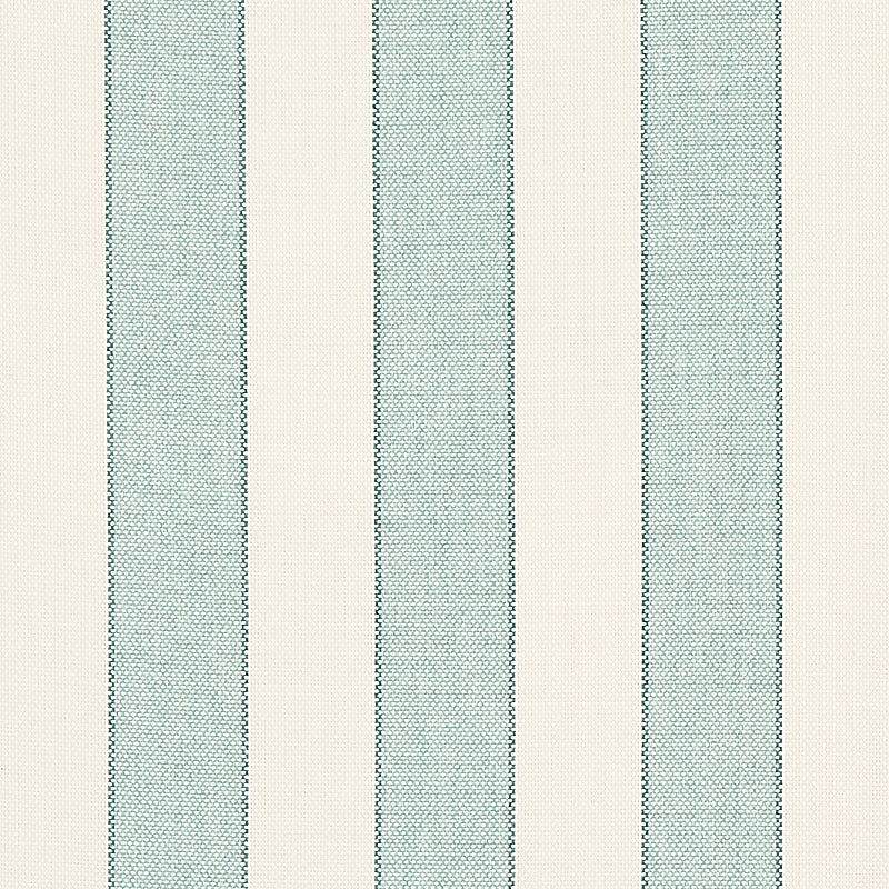 Schumacher Blumont Stripe Indoor/Outdoor Aqua Fabric