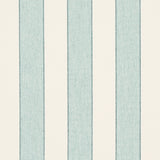 Schumacher Blumont Stripe Indoor/Outdoor Aqua Fabric