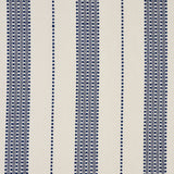 Schumacher Lubeck Stripe Navy Fabric - Eade's Wallpaper