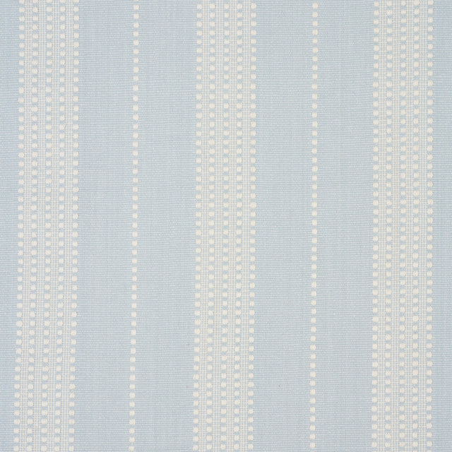 Schumacher Lubeck Stripe Sky Fabric - Eade's Wallpaper