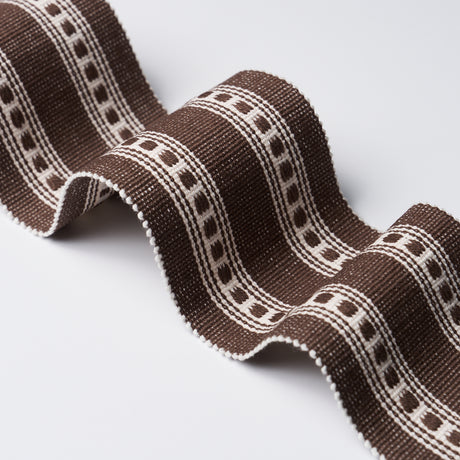 Schumacher 79115 LUBECK TAPE in BROWN Trim - PERENNIAL FAVOR