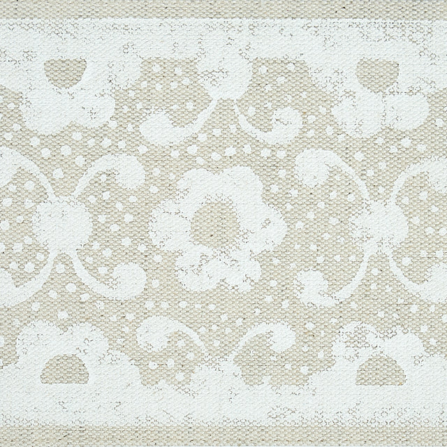 Schumacher 79120 BRINDA HAND BLOCKED TAPE in IVORY Trim - JA