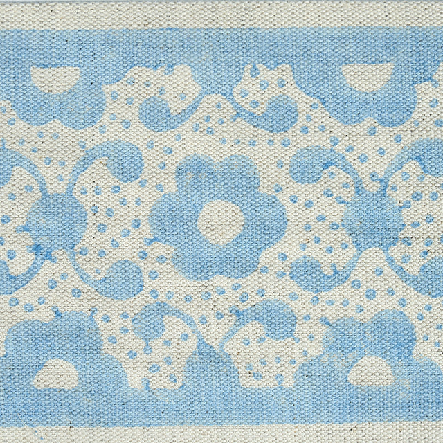 Schumacher 79121 BRINDA HAND BLOCKED TAPE in SKY Trim - JACA