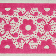 Schumacher 79122 BRINDA HAND BLOCKED TAPE in PINK Trim - JAC