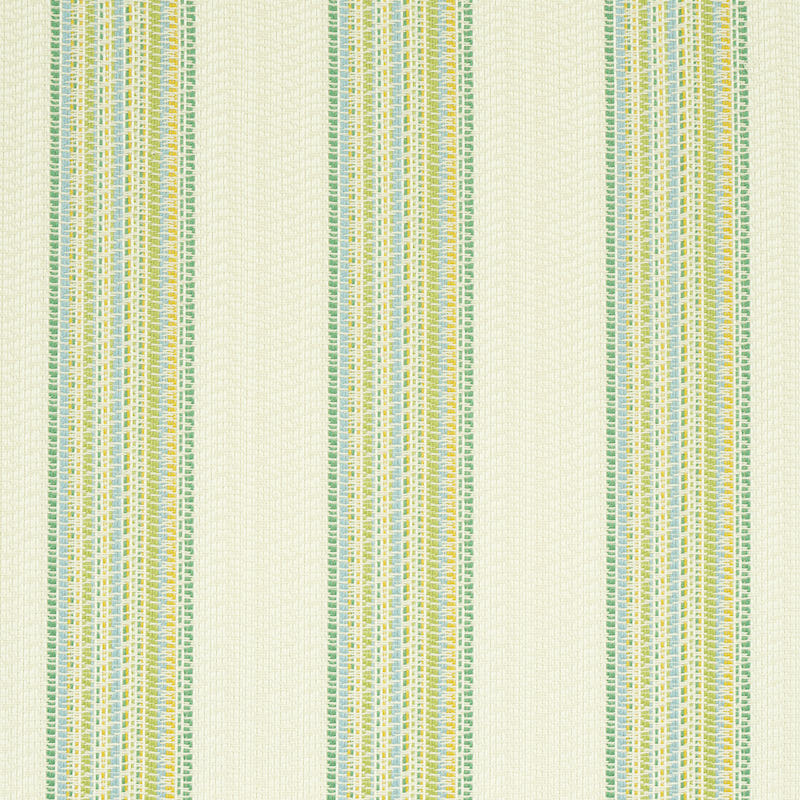 Schumacher Bendita Stripe Indoor/Outdoor Leaf Fabric