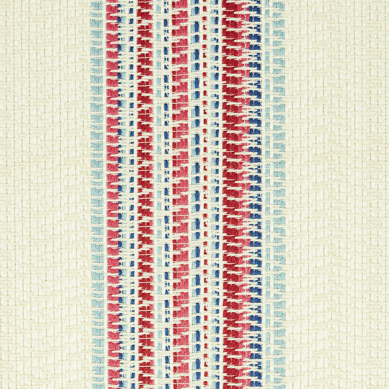 Schumacher Bendita Stripe Indoor/Outdoor Rose Fabric