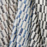 Schumacher Ashcroft Matelassé Indoor/Outdoor Blue Fabric