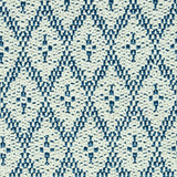 Schumacher Olmsted Indoor/Outdoor Blue Fabric - Eade's Wallpaper