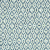 Schumacher Olmsted Indoor/Outdoor Blue Fabric - Eade's Wallpaper