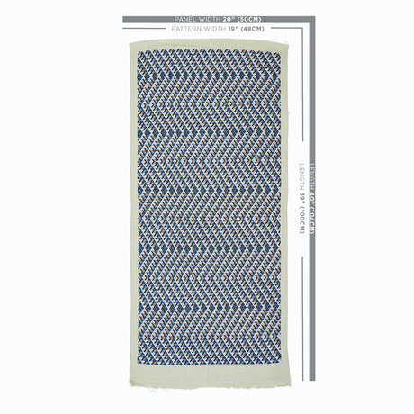 Schumacher Amates Hand Woven Brocade Ocean Fabric