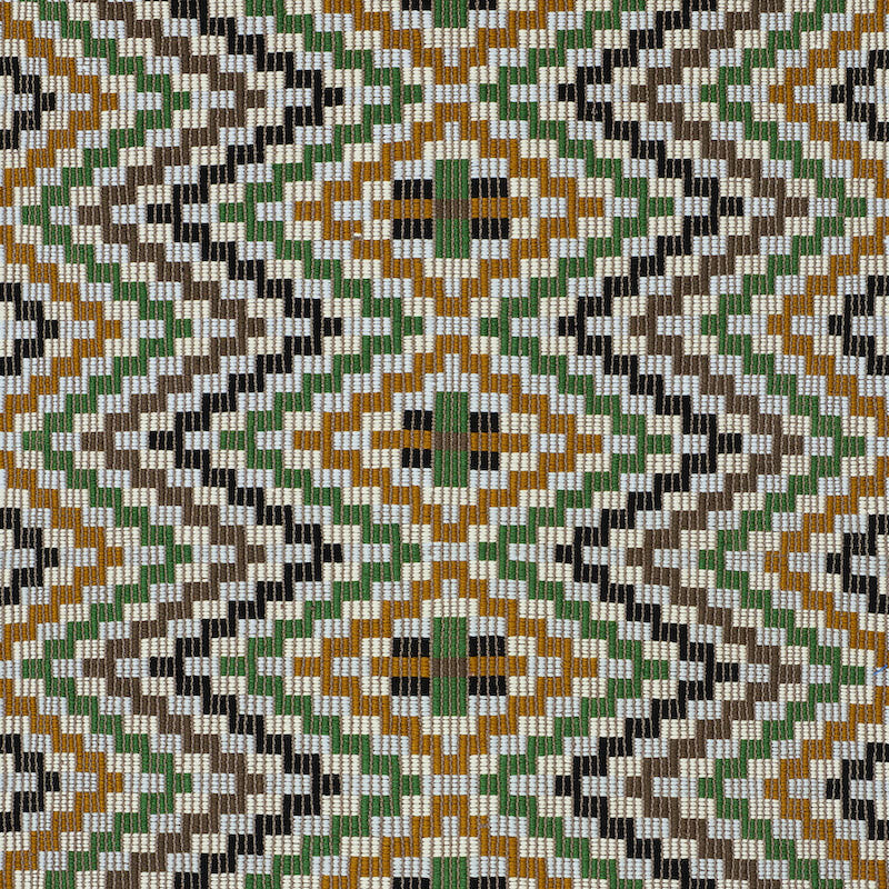 Schumacher Izapa Hand Woven Brocade Jewel Fabric