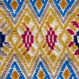 Schumacher Kaya Hand Woven Brocade Blue Fabric
