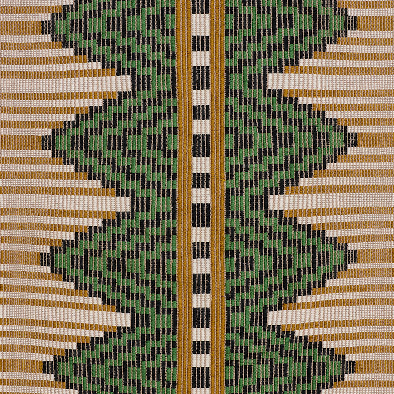 Schumacher Mixco Hand Woven Brocade Jewel Fabric - Eade's Wallpaper