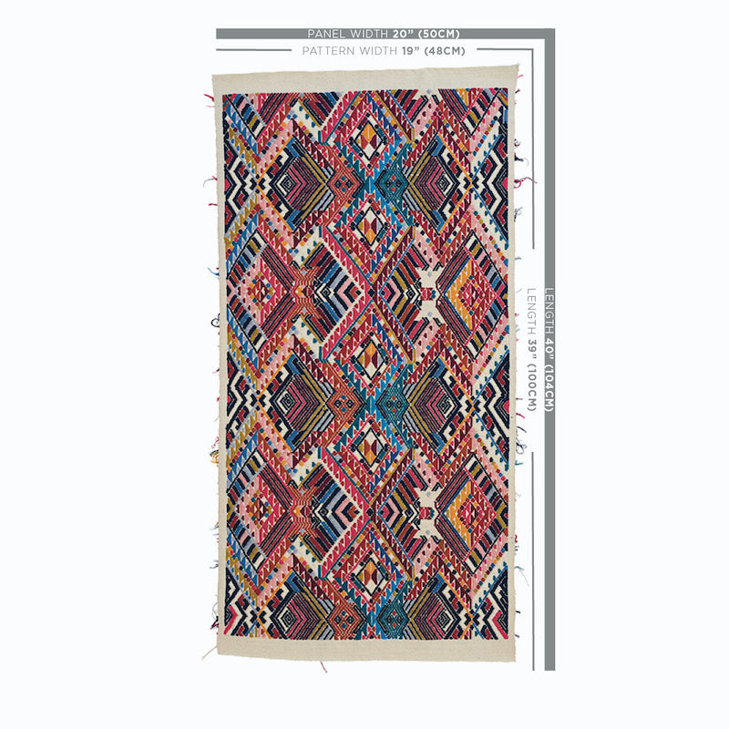 Schumacher Nica Hand Woven Brocade Rosa Fabric - Eade's Wallpaper
