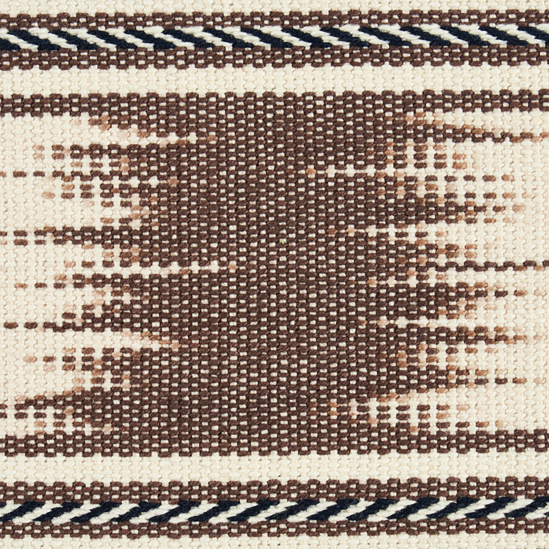 Schumacher 79302 BANYAN IKAT TAPE in BROWN Trim - HAPPY TOGE