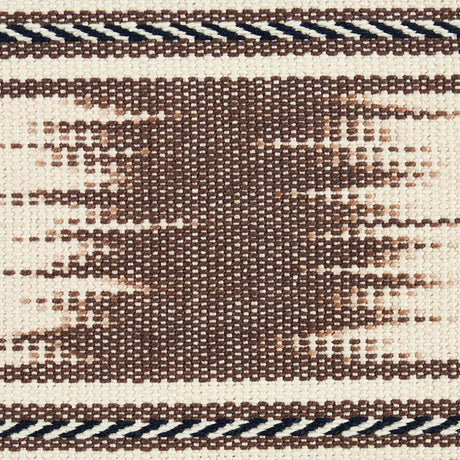 Schumacher 79302 BANYAN IKAT TAPE in BROWN Trim - HAPPY TOGE