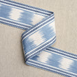 Schumacher 79304 BANYAN IKAT TAPE in SKY Trim - PERENNIAL FA