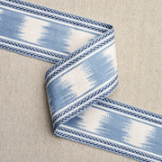 Schumacher 79304 BANYAN IKAT TAPE in SKY Trim - PERENNIAL FA