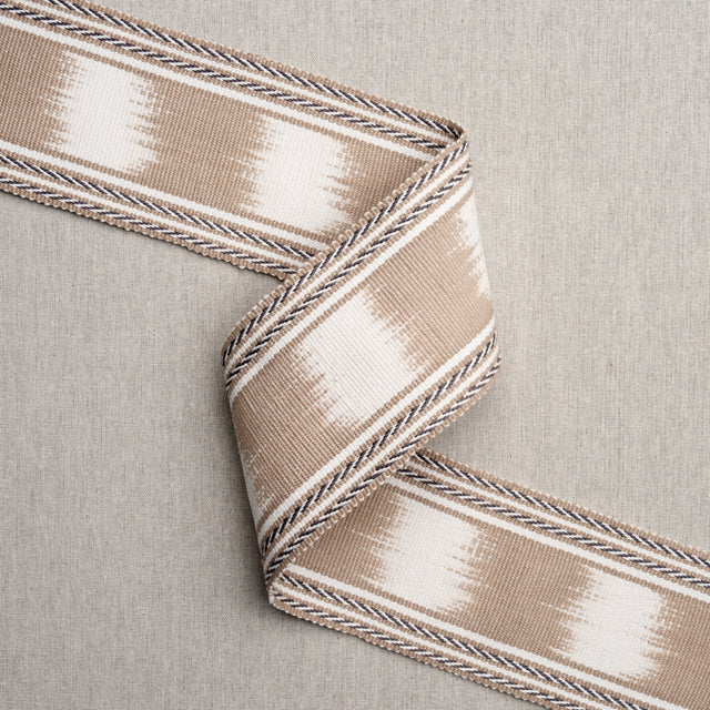 Schumacher 79305 BANYAN IKAT TAPE in SAND Trim - PERENNIAL F