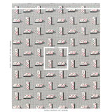 Schumacher Domino Épinglé Black Fabric