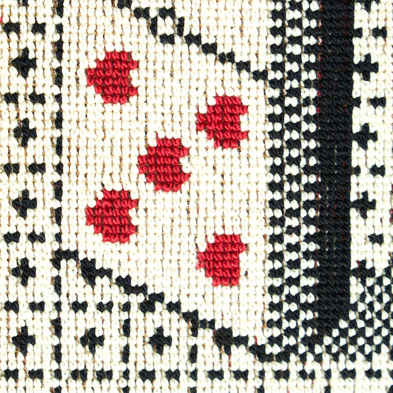 Schumacher Domino Épinglé Black Fabric