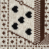 Schumacher Domino Épinglé Brown Fabric