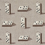 Schumacher Domino Épinglé Brown Fabric